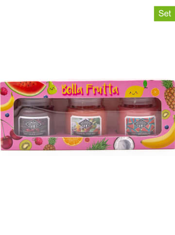 Candle Brothers 3er-Set: Duftkerzen "Bella Frutta" in Bunt - 3x 85 g