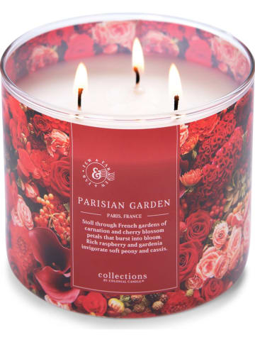 Colonial Candle Geurkaars "Parisian Garden" rood - 411 g