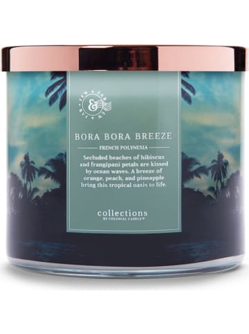 Colonial Candle Geurkaars "Bora Bora Breeze" blauw - 411 g