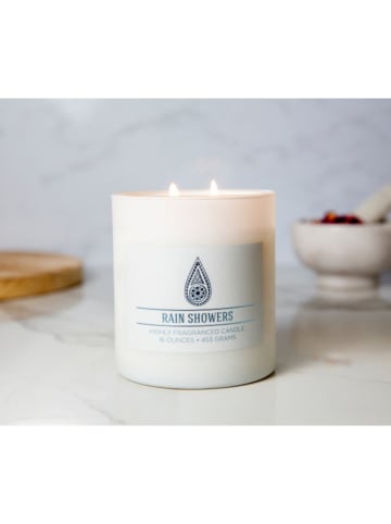 Colonial Candle Geurkaars "Rain Showers" wit - 453 g