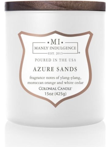 Colonial Candle Duftkerze "White Azure Sands" in Weiß - 425g