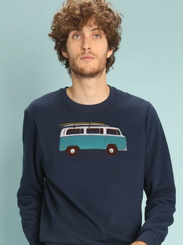 WOOOP Sweatshirt "Blue Van" in Dunkelblau