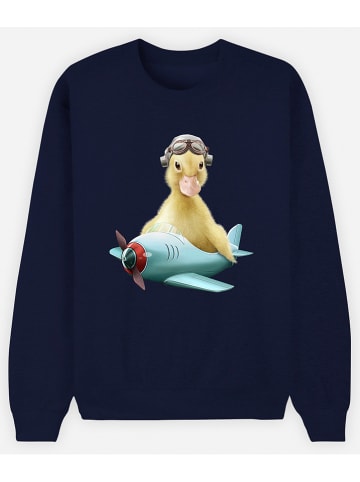 WOOOP Bluza w kolorze granatowym