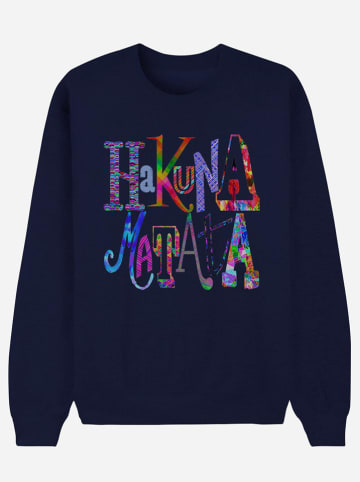 WOOOP Sweatshirt "Hakuna Matata" in Dunkelblau