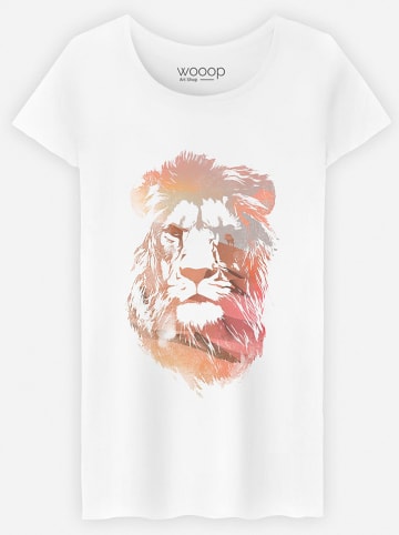 WOOOP Shirt "Desert Lion" in Weiß