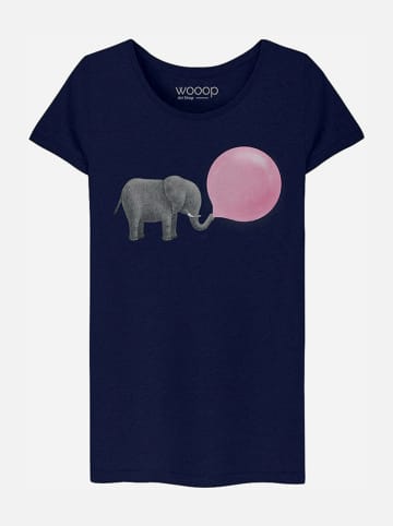 WOOOP Shirt "Jumbo Bubble Gum" donkerblauw