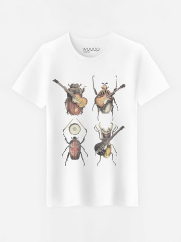 WOOOP Shirt "Beetles" in Weiß
