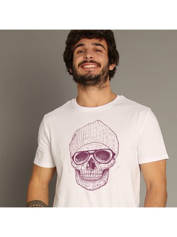 WOOOP Koszulka "Cool Skull" w kolorze białym