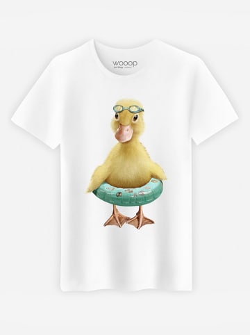 WOOOP Koszulka "Duck Bouee" w kolorze białym