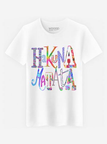 WOOOP Koszulka "Hakuna Matata" w kolorze białym