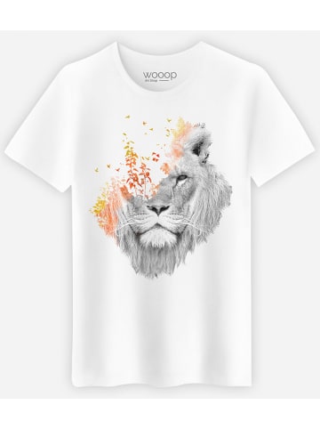 WOOOP Koszulka "If I Roar" w kolorze białym