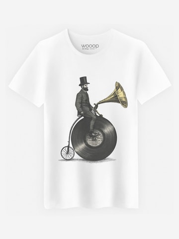 WOOOP Shirt "Music Man" in Weiß