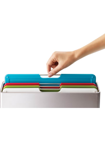 JosephJoseph 6tlg. Schneidebrett-Set "Folio" in Silber/ Bunt