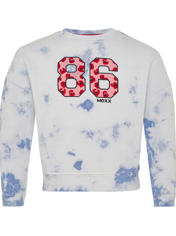 Mexx Sweatshirt wit/lichtblauw