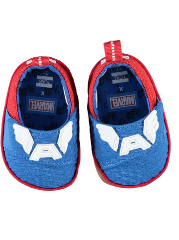 TOMS Kruipschoentjes "Captain America" blauw