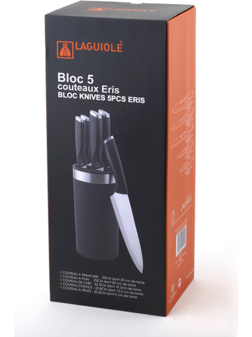 Laguiole 6tlg. Küchenmesser-Set "Eris" in Schwarz