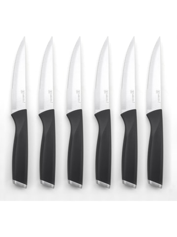 Laguiole 5-delige set: steakmessen "Eris" zwart - (L)12,7 cm