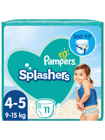 Pampers Tragepack Schwimmwindeln "Splashers", Gr. 4-5, 9-15 kg (11 Stück)