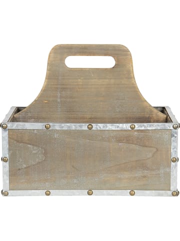 Clayre & Eef Opbergkist naturel - (B)28 x (H)24 x (D)19 cm
