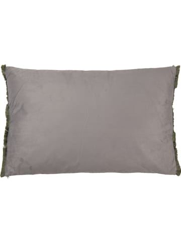 Clayre & Eef Poduszka w kolorze antracytowym ze wzorem - 60 x 40 cm