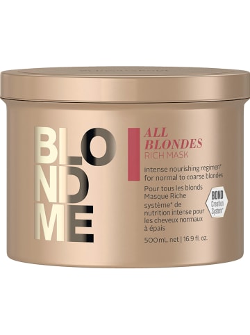 Schwarzkopf Professional Maska do włosów "BM All Bl Rich" - 500 ml