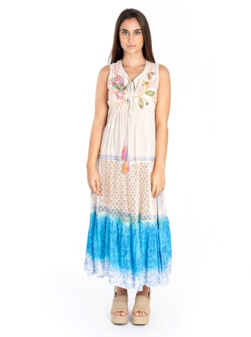Isla Bonita by SIGRIS Jurk crème/blauw