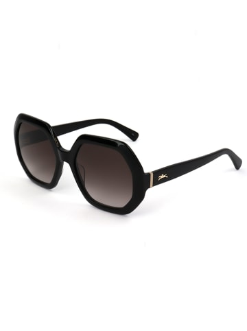 Longchamp Dameszonnebril zwart/donkerbruin