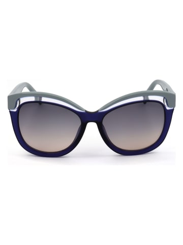 Furla Damskie okulary przeciwsłoneczne w kolorze granatowo-szaro-fioletowym