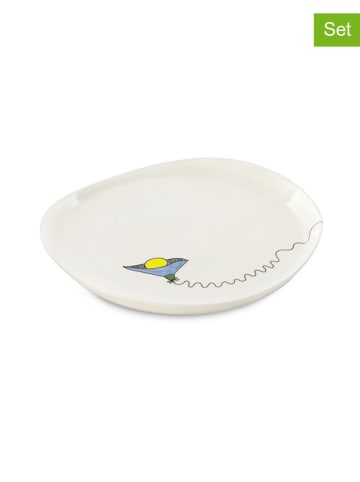 BergHOFF 2er-Set: Teller in Weiß/ Bunt - Ø 25 cm
