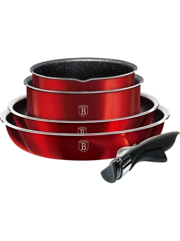 Berlinger Haus 9tlg. Kochgeschirr-Set "Metallic Line" in Rot