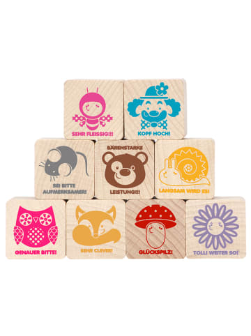 SUNNYSUE Houten stempels "Lof" - vanaf 3 jaar