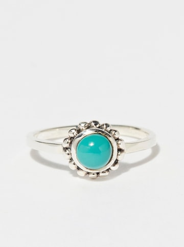 AMAZONIA Silber-Ring "Maraca" mit Edelstein