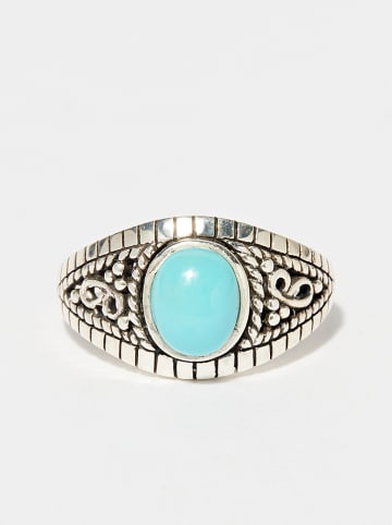 AMAZONIA Silber-Ring "Nachi" mit Edelstein