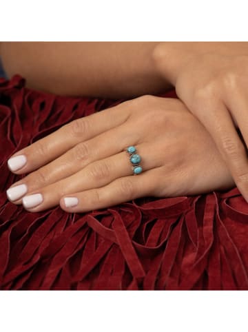 AMAZONIA Zilveren ring "Posheco" met edelstenen