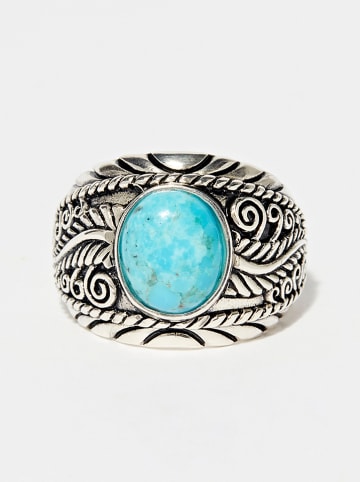 AMAZONIA Zilveren ring "Maber" met edelsteen