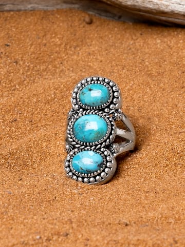 AMAZONIA Silber-Ring "Bajuréture" mit Edelsteinen