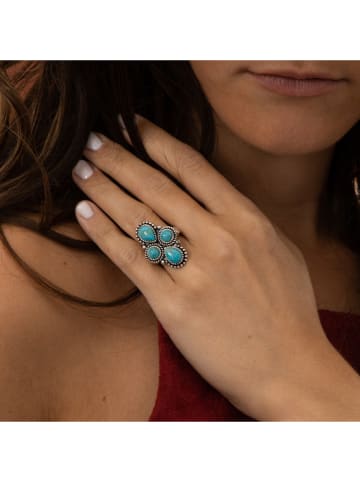 AMAZONIA Silber-Ring "Awa" mit Edelsteinen