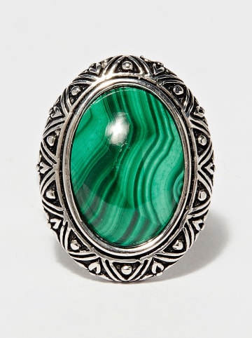 AMAZONIA Silber-Ring "Chichen" mit Edelstein