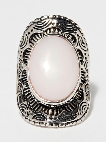 AMAZONIA Silber-Ring "Quiahuitl" mit Edelstein