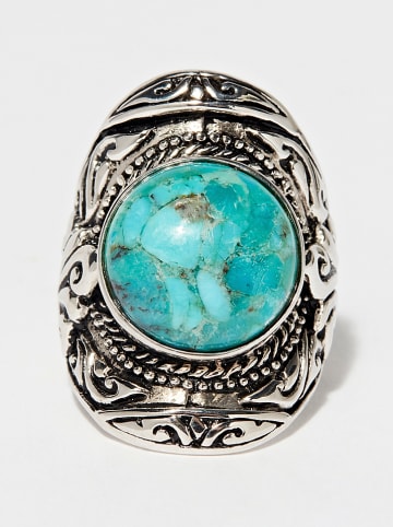 AMAZONIA Silber-Ring "Runamula" mit Edelstein