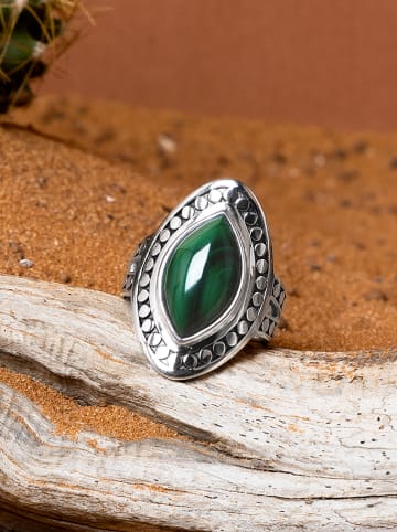 AMAZONIA Silber-Ring "Homshuk" mit Edelstein