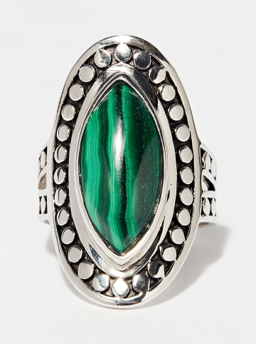 AMAZONIA Silber-Ring "Homshuk" mit Edelstein