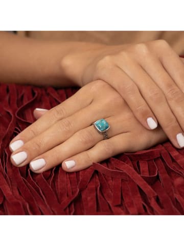 AMAZONIA Silber-Ring "Xipe" mit Edelstein
