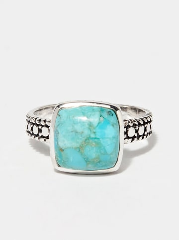 AMAZONIA Silber-Ring "Xipe" mit Edelstein