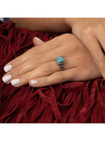 AMAZONIA Silber-Ring "Xpuchiná" mit Edelstein