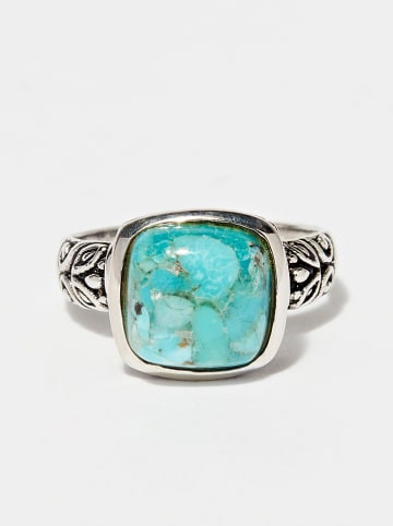 AMAZONIA Silber-Ring "Xpuchiná" mit Edelstein