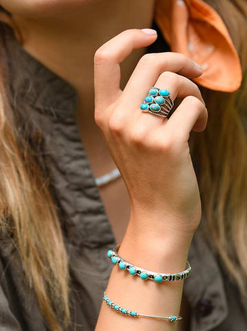 AMAZONIA Zilveren ring "Ninág" met edelstenen