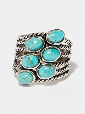 AMAZONIA Silber-Ring "Ninág" mit Edelsteinen