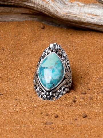 AMAZONIA Silber-Ring "Xun" mit Edelstein