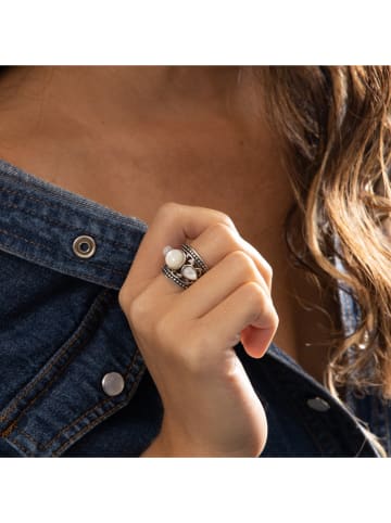 AMAZONIA Silber-Ring "Kolo" mit Perlmutt